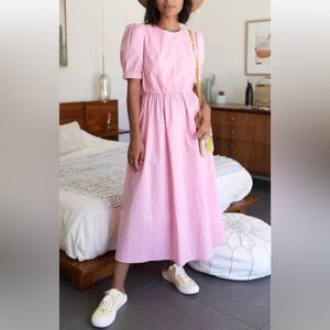 Greylin at Anthropologie Adriana Poplin Midi Dress medium bridal‎ party holiday